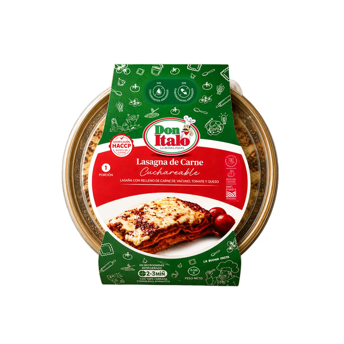 Cuchareable de Lasagna de Carne 350 g