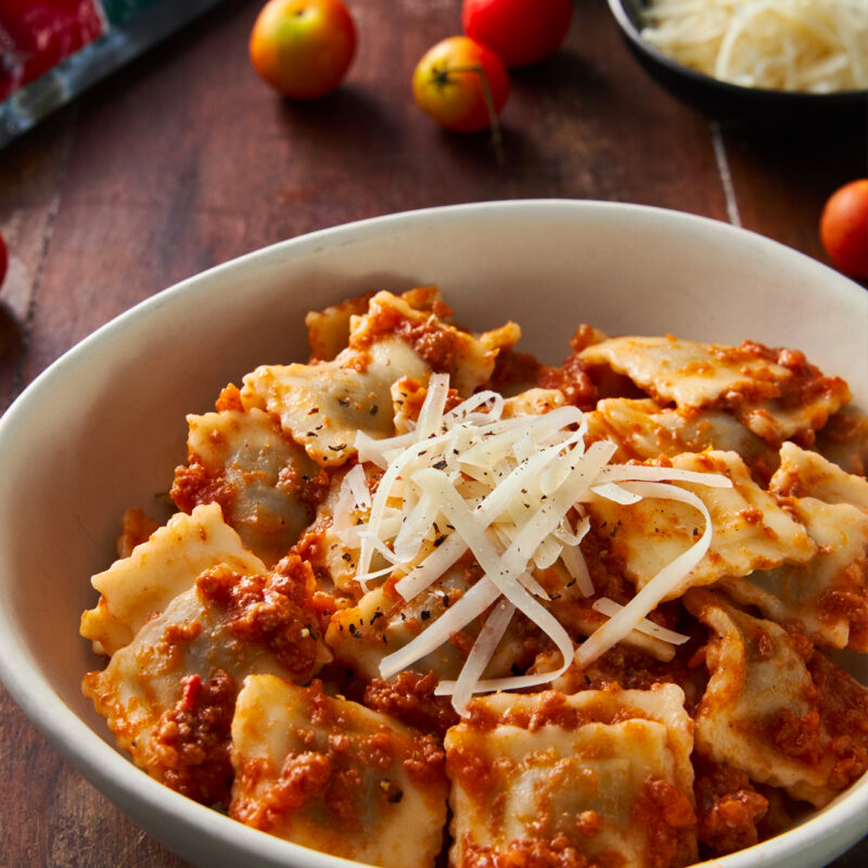 Dúo Raviolitos y Salsa de Carne