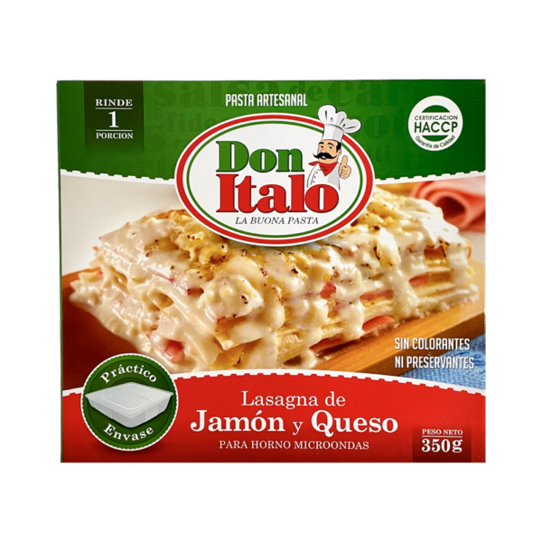 Lasagna de Jamón y Queso 350 gr - Image 2