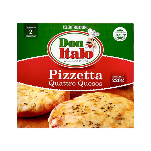 Pizzeta Cuatro Quesos x 2 unidades 220 grs. - Image 2