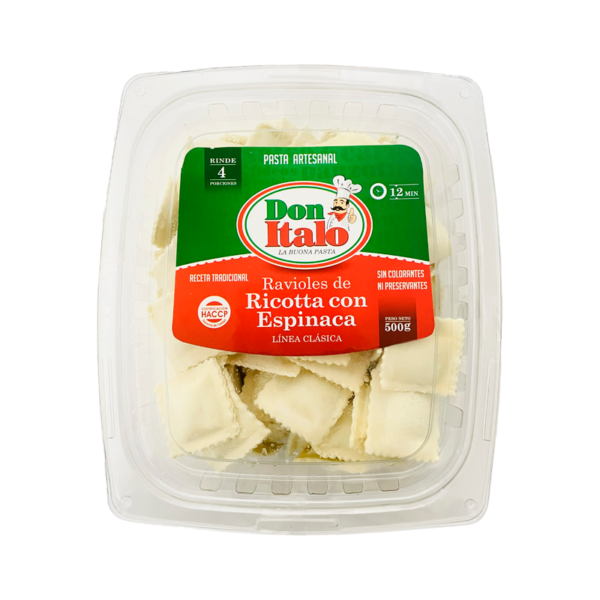 Ravioles de Ricotta con Espinaca 500 grs. - Image 2