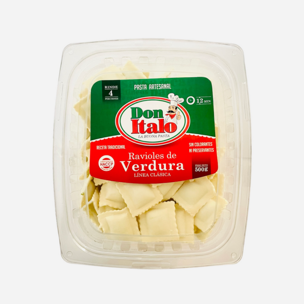 Ravioles de verduras 500 gr + Salsa Arrabiata