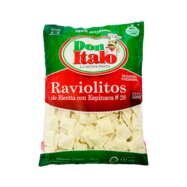 Raviolitos de Ricotta con Espinaca #28 500 grs. - Image 2