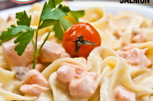 fettuccini con salmon