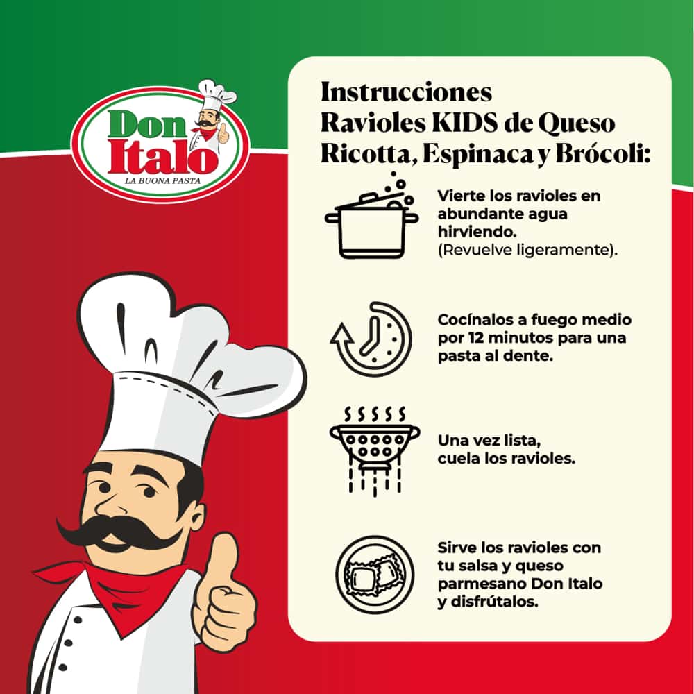 Ravioles kids de queso, ricotta, espinaca y brócoli - Image 3