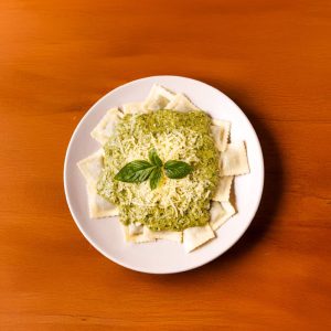 Ravioles kids de queso, ricotta, espinaca y brócoli