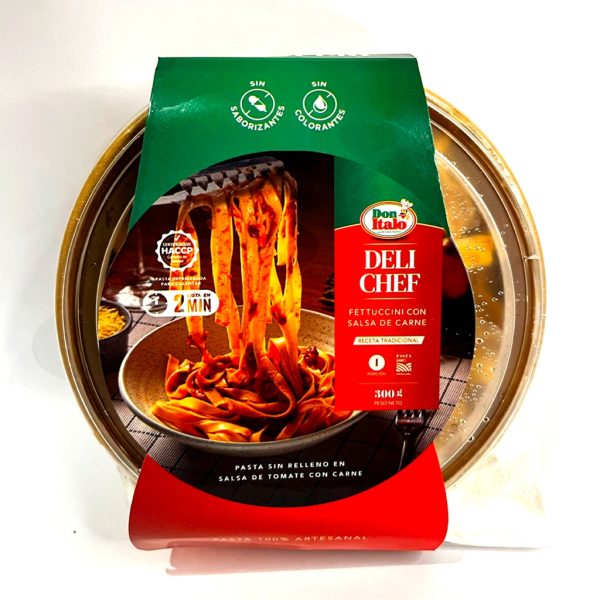 Fetuccini Salsa Carne 300 gr - Delichef