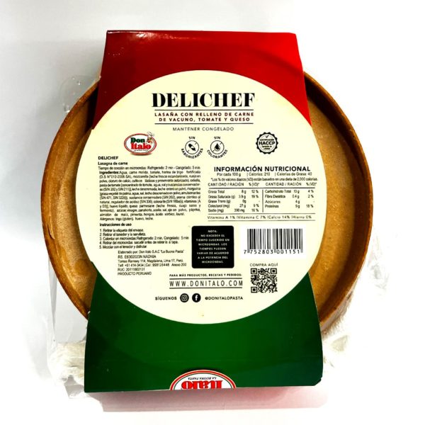 Lasagna de Carne 300gr - Delichef - Image 2