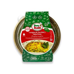 Cuchareable de Lasagna de Zucchini y Salsa Pesto